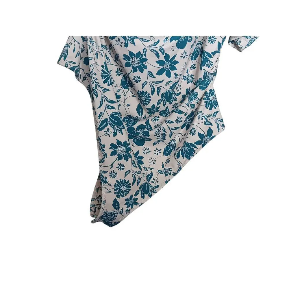 New with Tags Free People Floral Puff Sleeve Somethin Bout You Bodysuit SZ M
